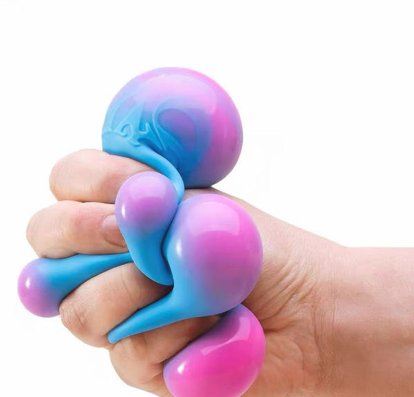 Flour Cubes Squeeze Toy, Colorful Cubes Squeeze Toy, Stress-Relief Squeeze Toy