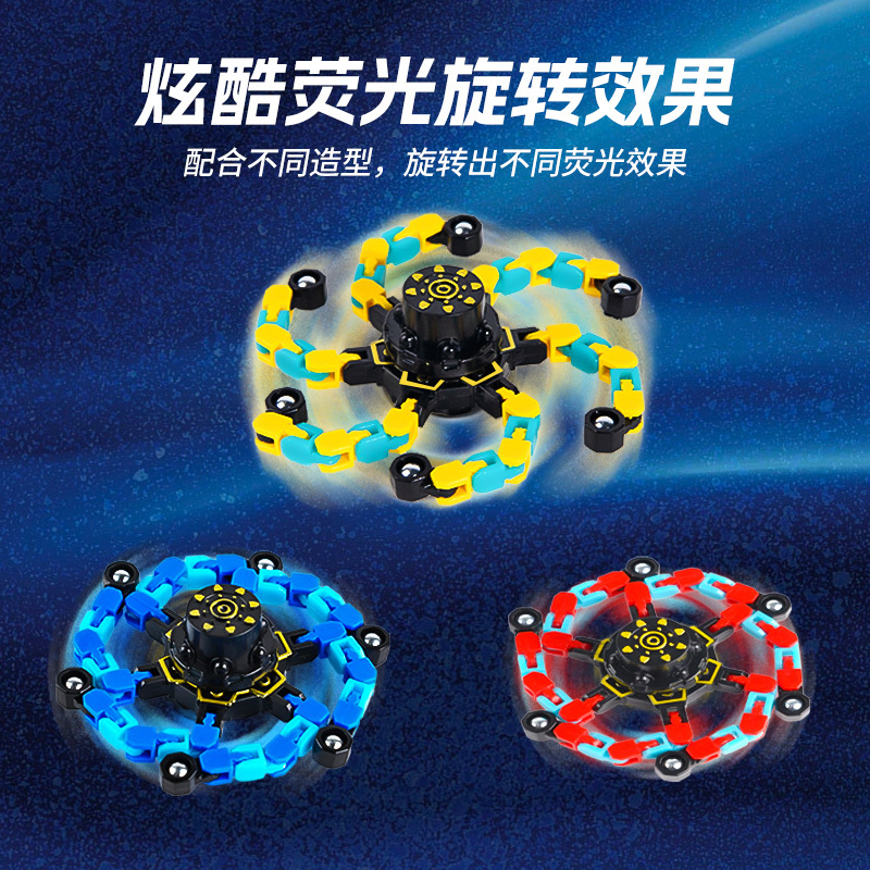 Brain-teaser toys, finger spinners, mechanical spinners, transforming spinners, spinning tops, finge