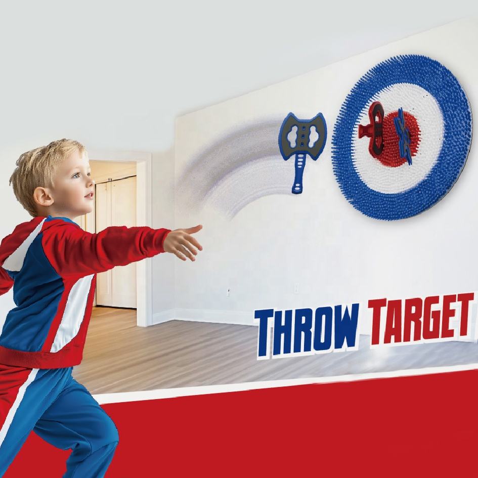 Throw target game set