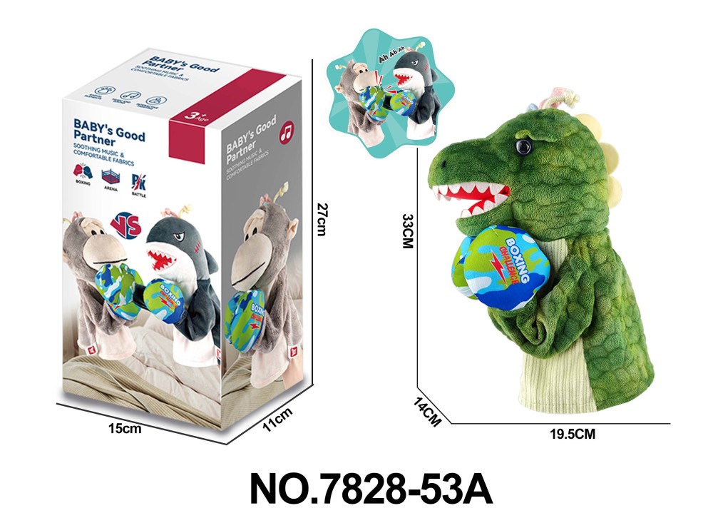 Xule Plush Dinosaur Boxer—Interactive Parent-Child Toy, Stress-Relief and Educational Toy, Plush Toy