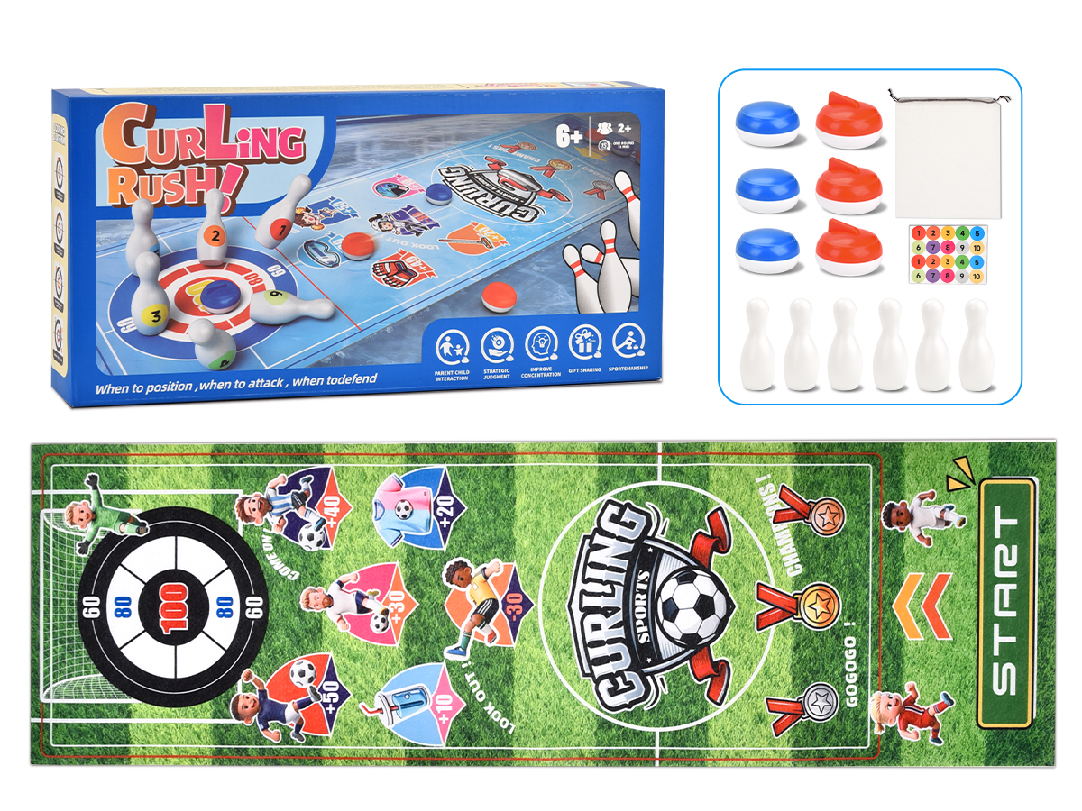 Football,Curling and Bowling Indoor Multiplayer Game