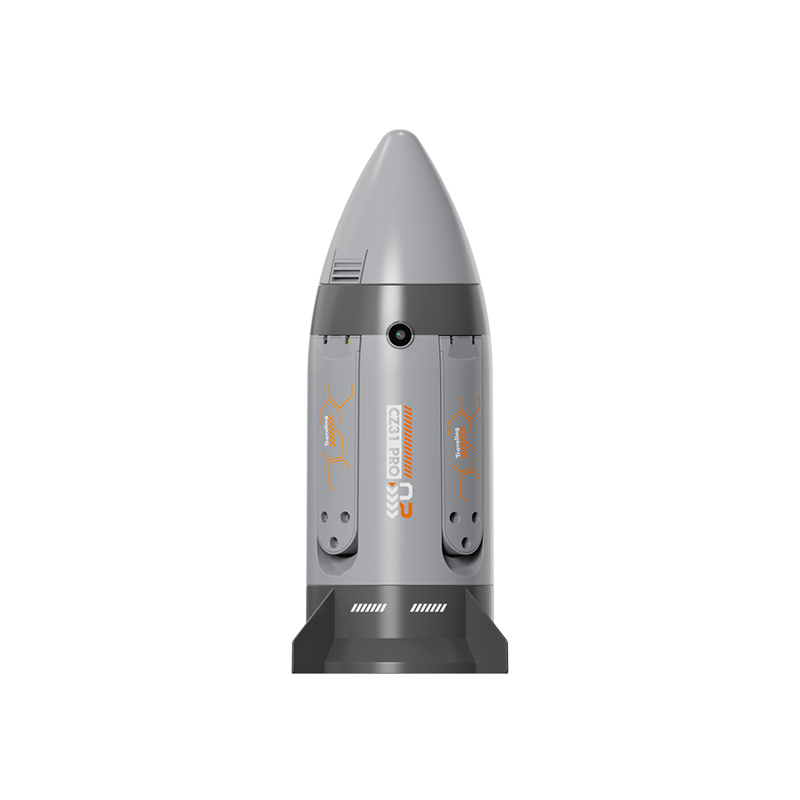 Brushless motor folding RC spray rocket with camera