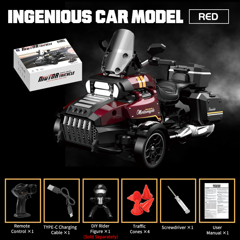 1:43 scale 3-Wheel drive RC drift motor 2.4G