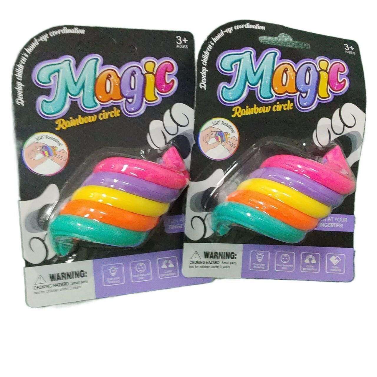 Rainbow Spinning Ring Stress-Relief Toy(24PCS/BOX)