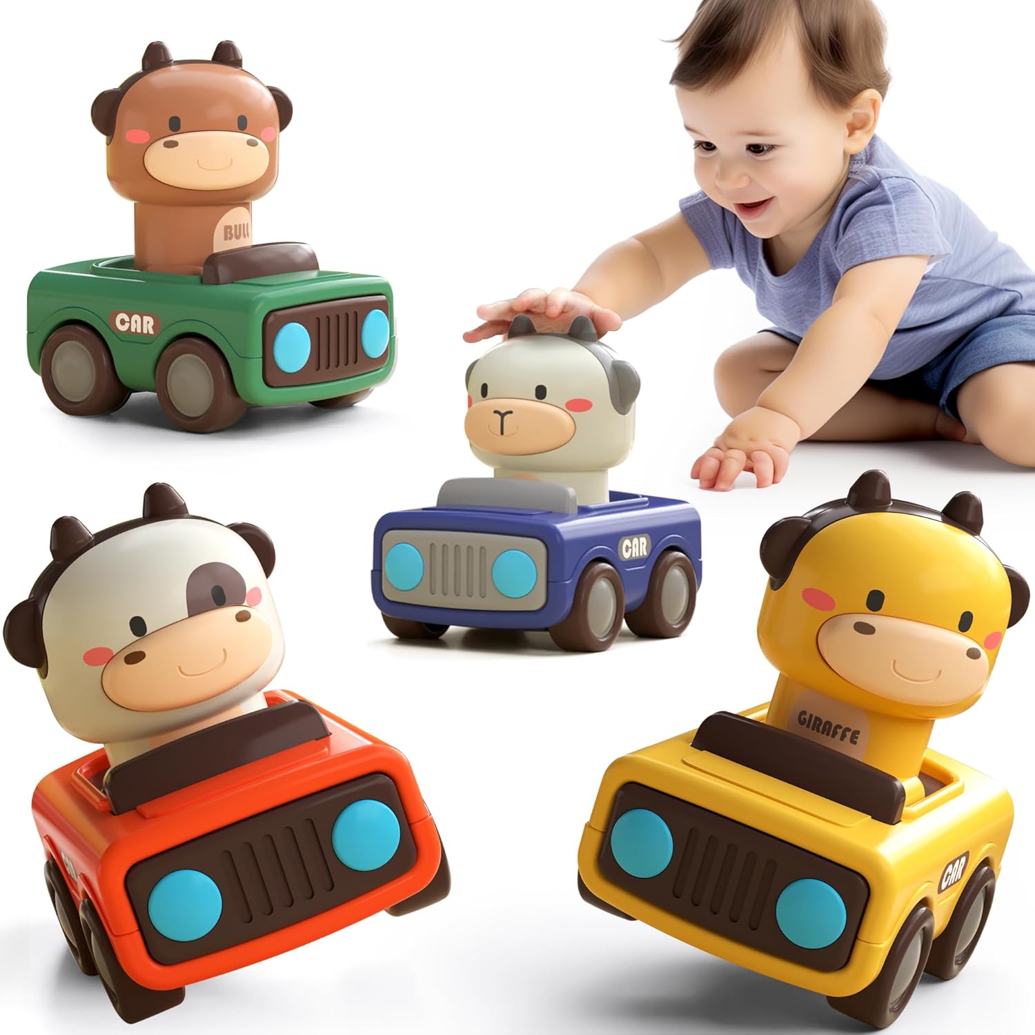 Push-to-go Animal Car