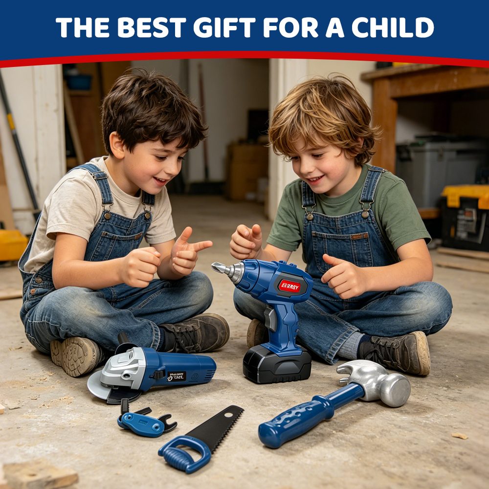 Electric Toolbox toy Set 60pcs