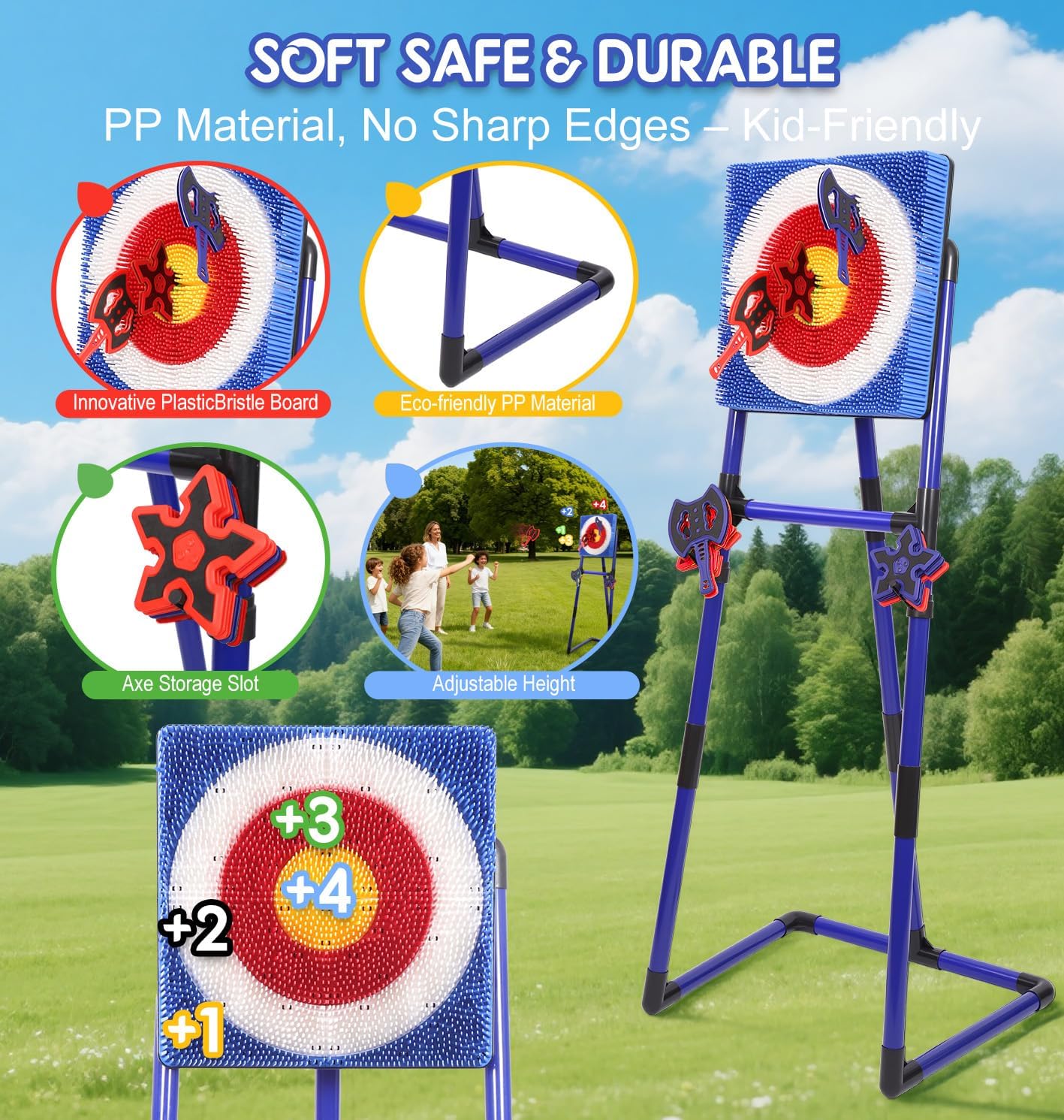Throw target game set