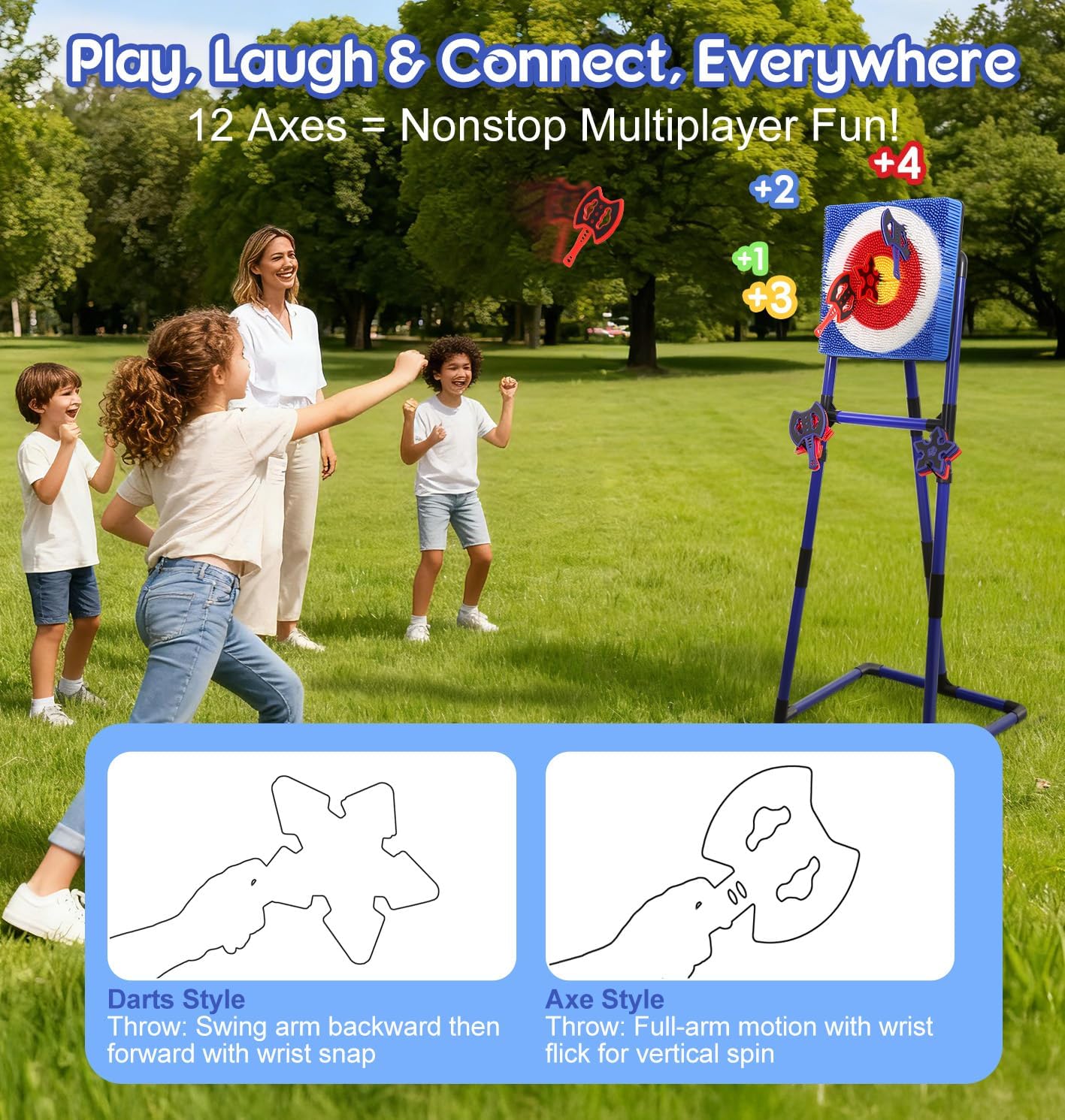 Throw target game set