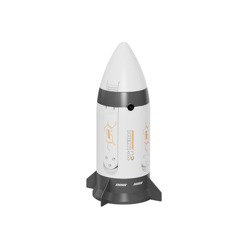 Brushless motor folding RC spray rocket with camera