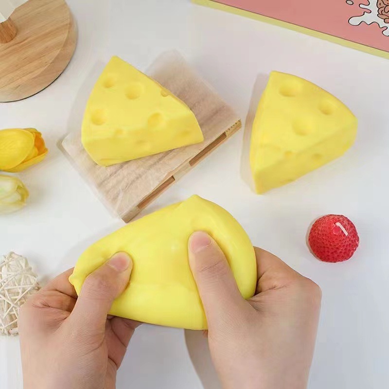 Squeeze and Squish Fun: Stress-Relief Toys (Flour & Cheese), 12-Piece Display Box (Pretend Play Toys