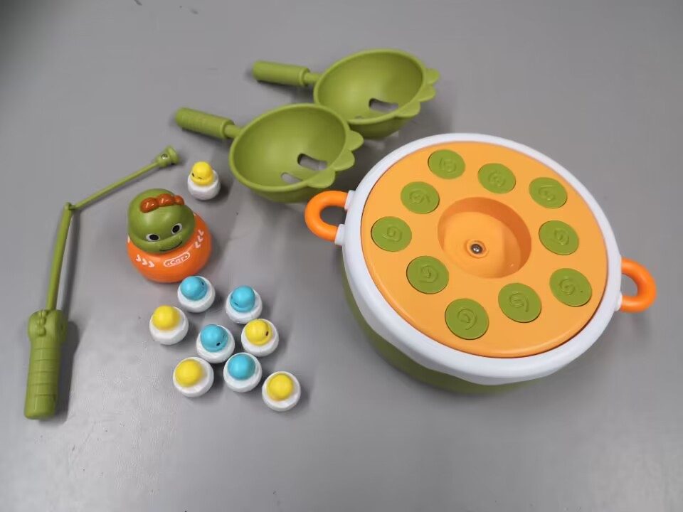 Electric Musical Dinosaur Catapult Fishing Tray