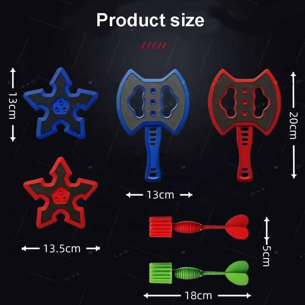 Throw target game set