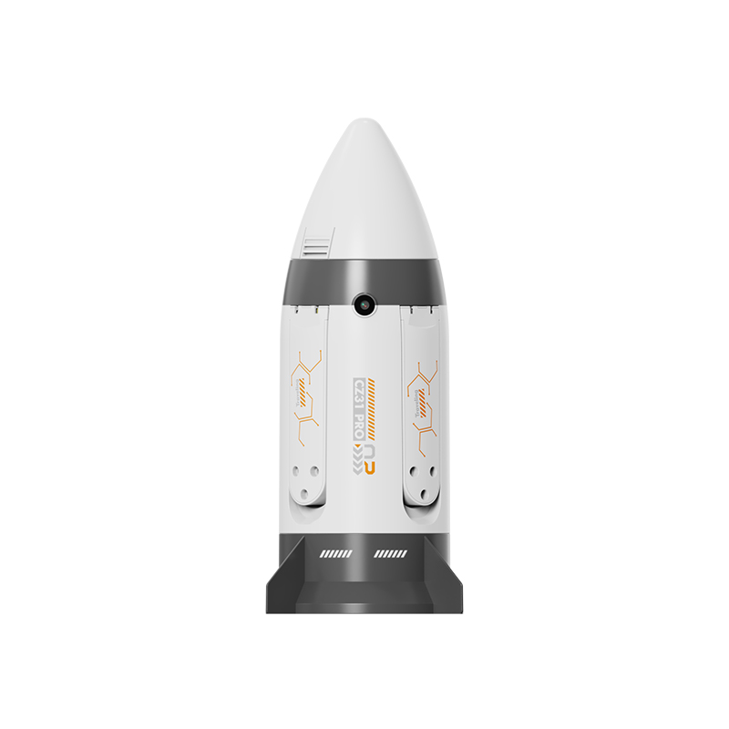 Brushless motor folding RC spray rocket with camera