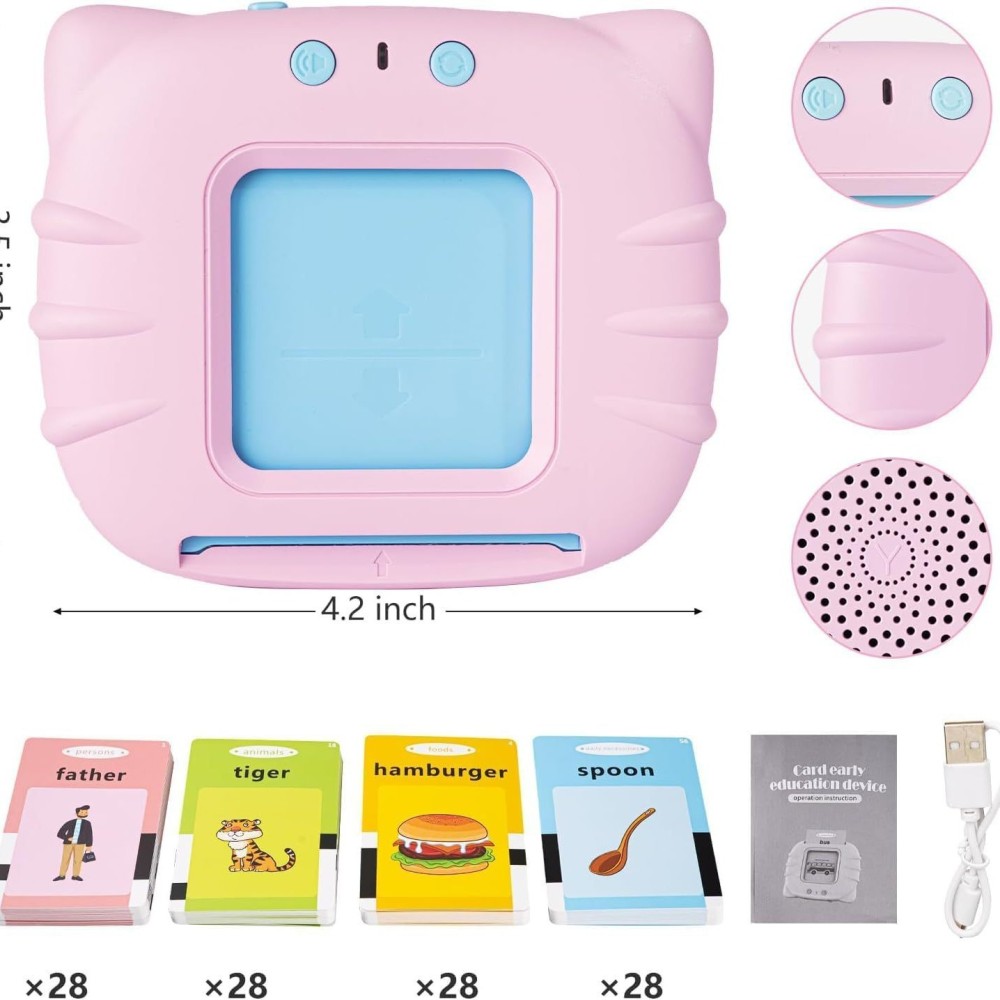 Russian + English Version Card-Based Early Learning Machine, Children's Educational and Enrichment E