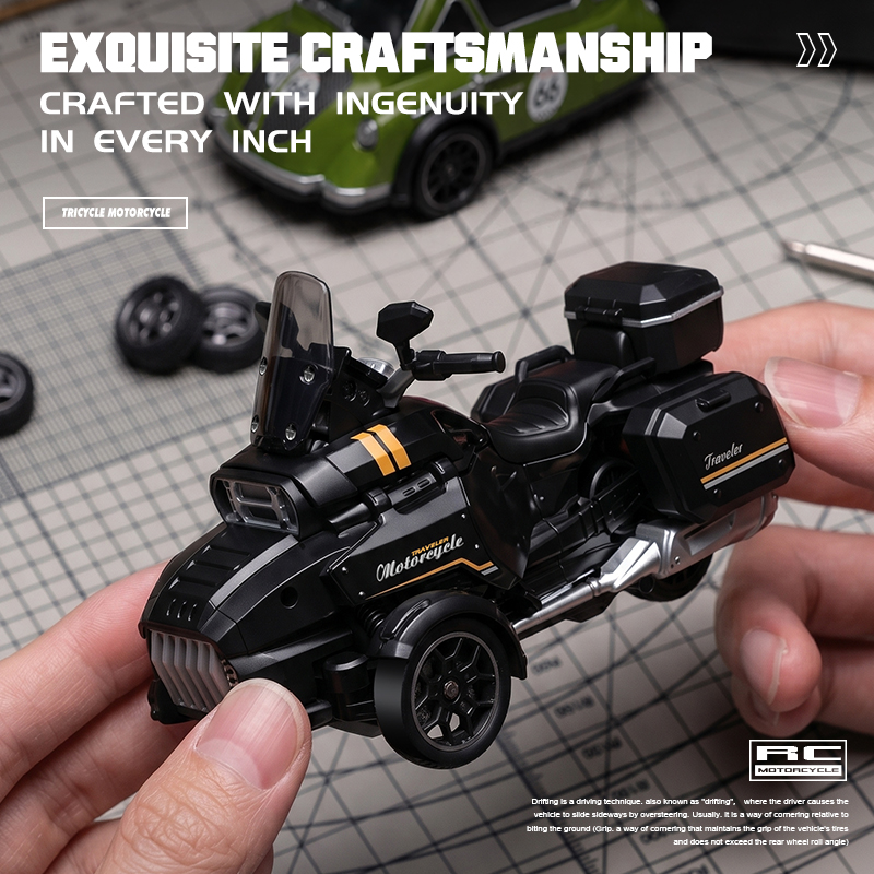 1:43 scale 3-Wheel drive RC drift motor 2.4G
