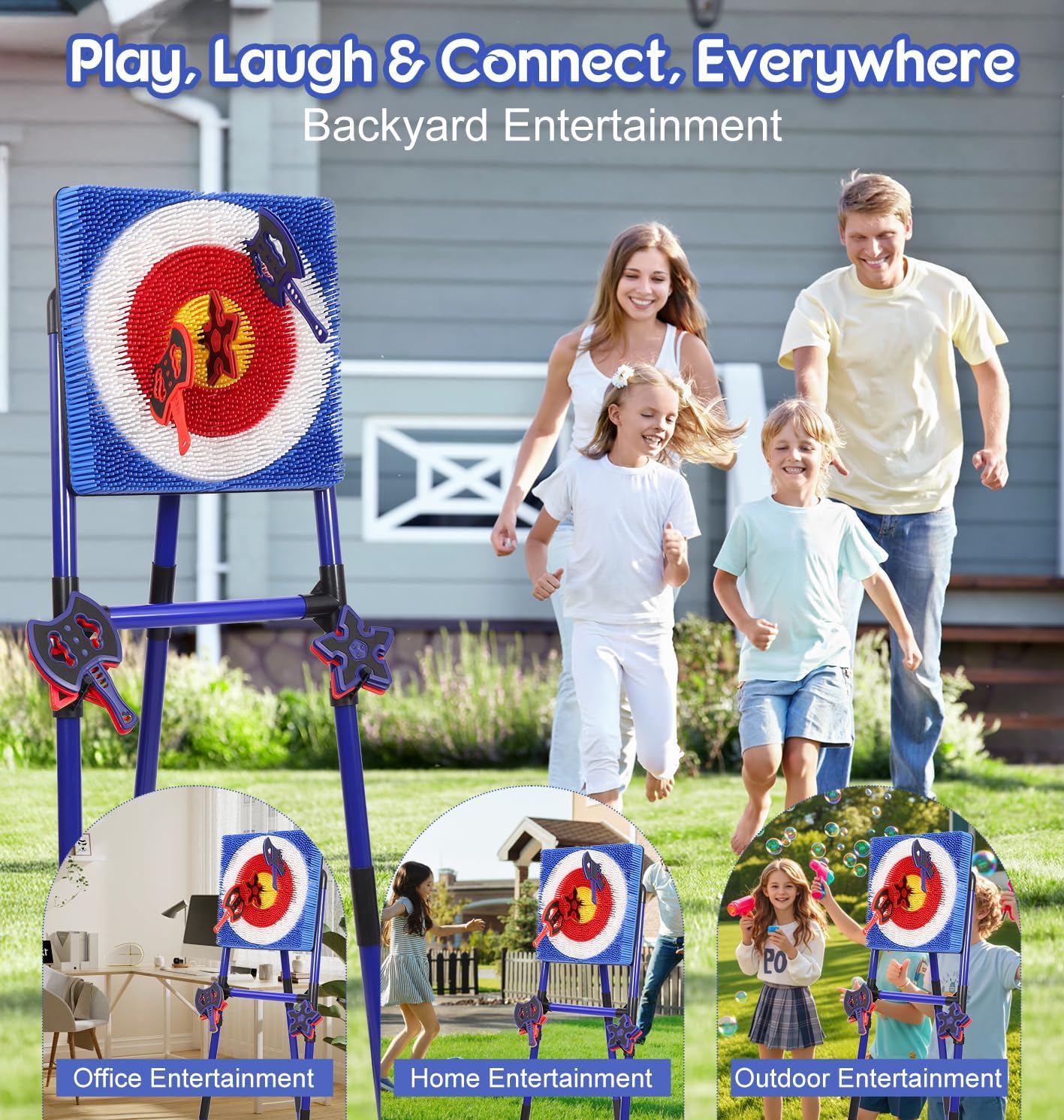 Throw target game set
