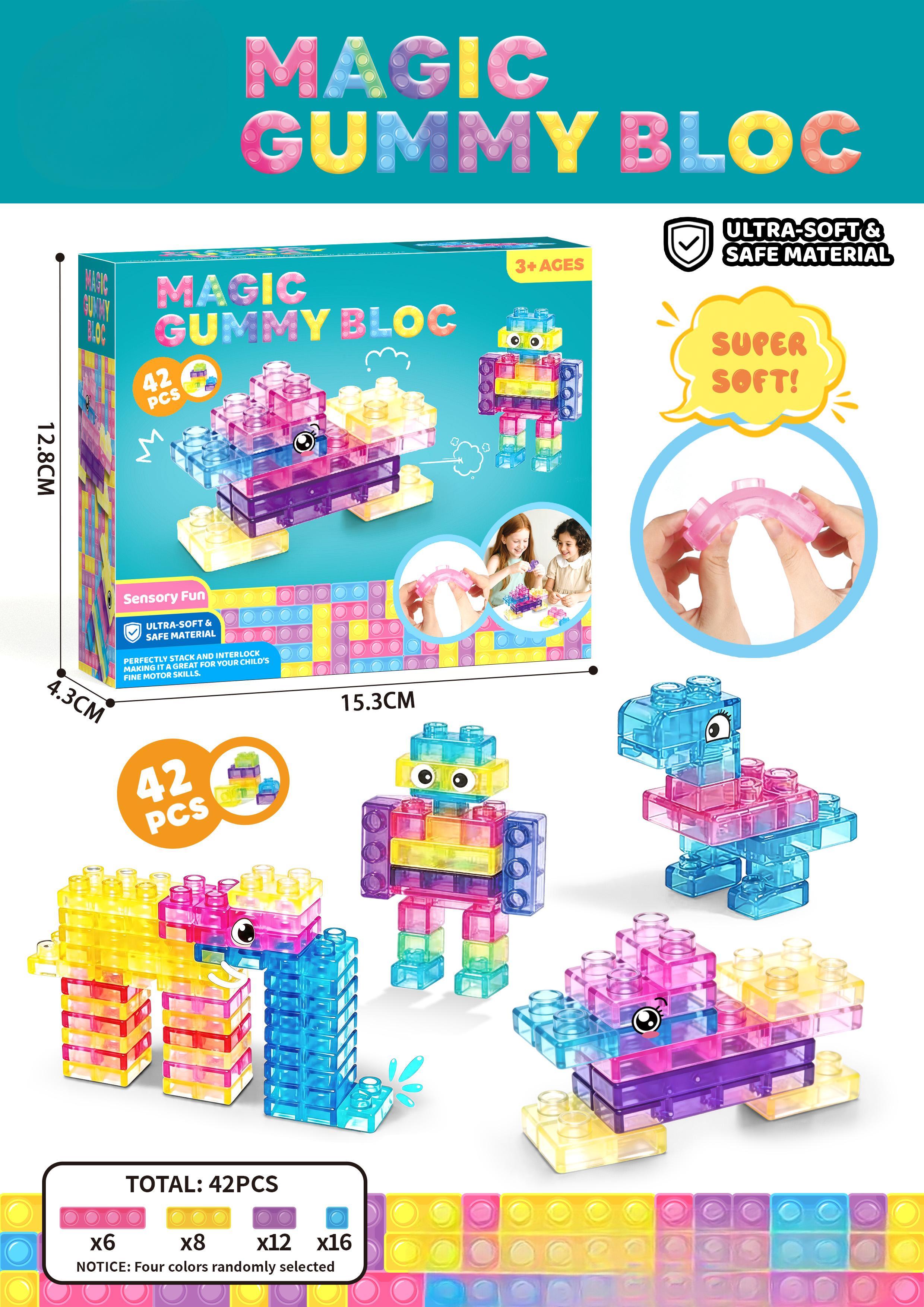 DIY Soft Building Blocks – 42 PCS;