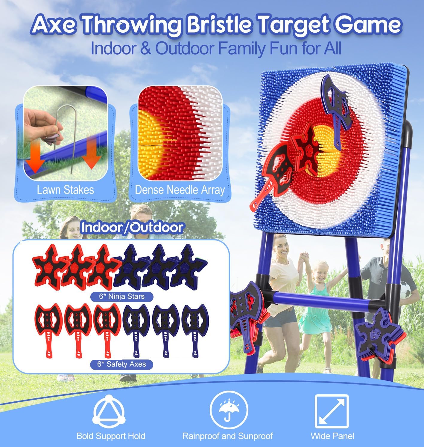 Throw target game set