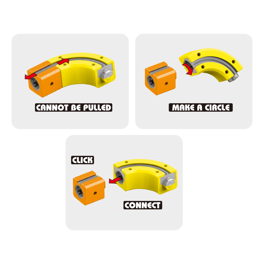 DIY Assembly 3D Building Block Track Car 81pcs