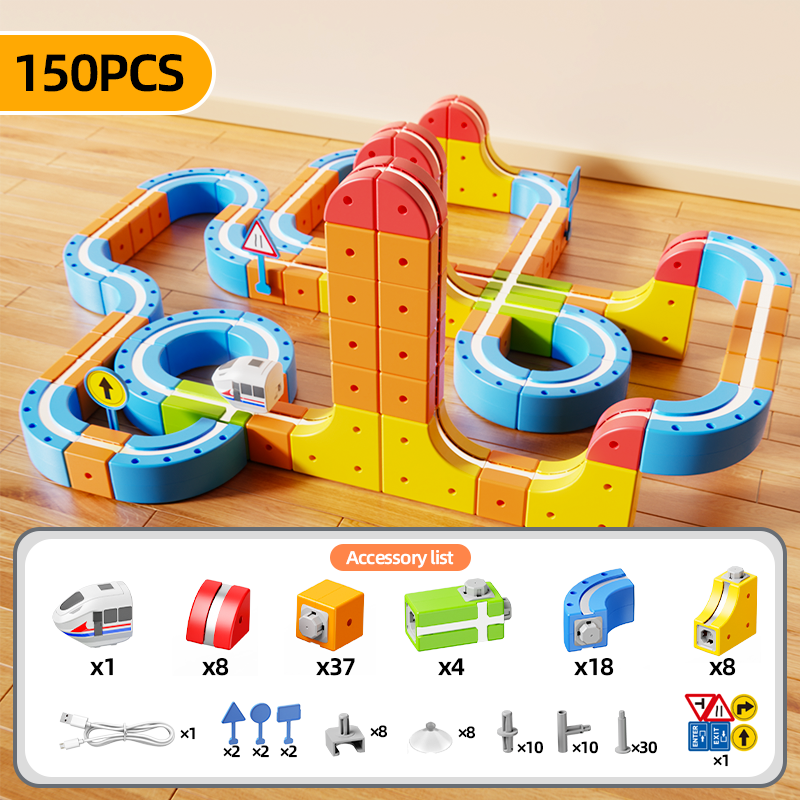 Multi-functional Magnetic Track Car / 150 PCS