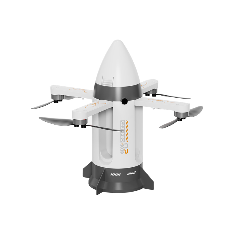 Brushless motor folding RC spray rocket with camera