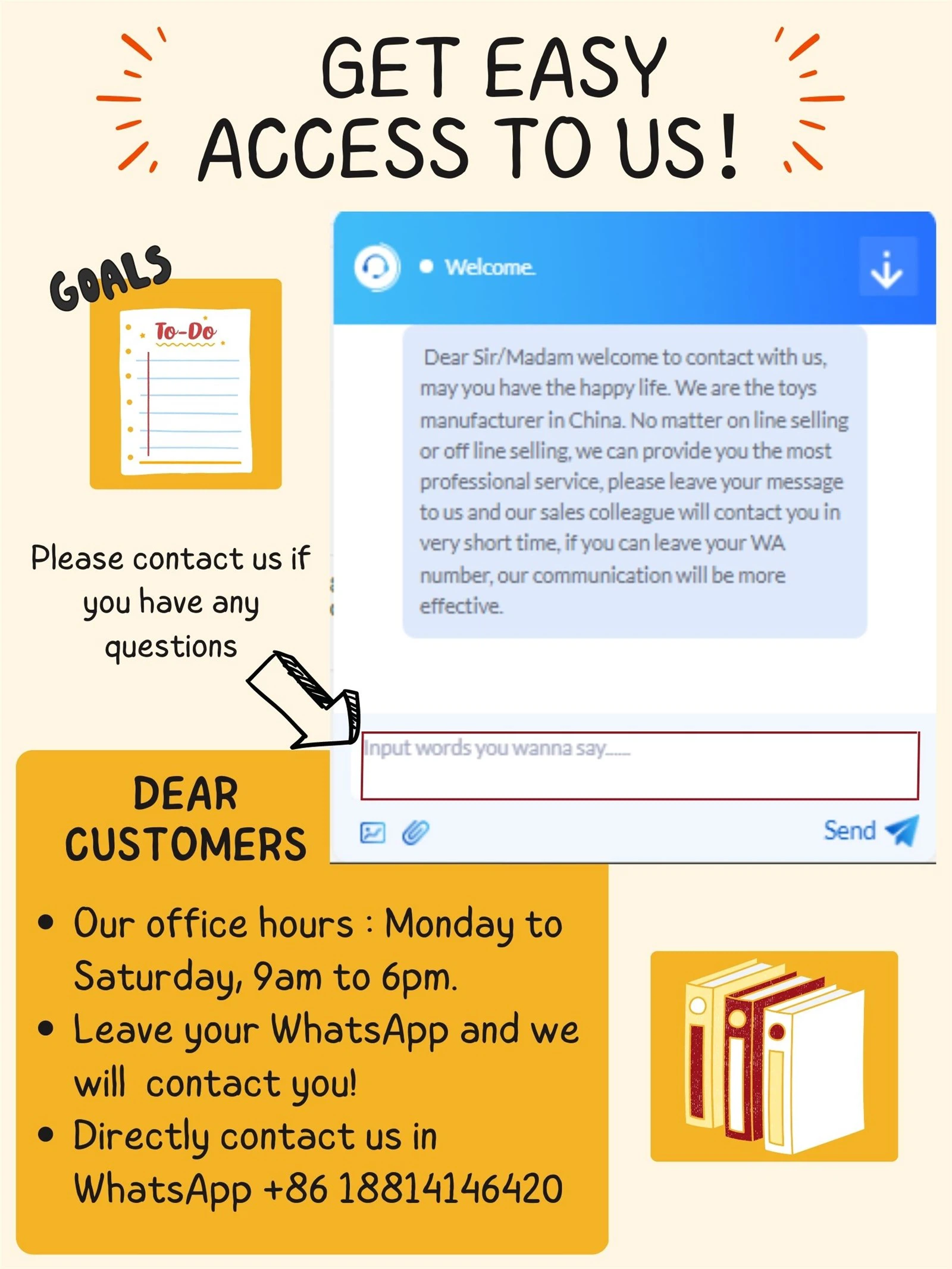 Yellow Red Playful Illustration Productivity Infographics Poster