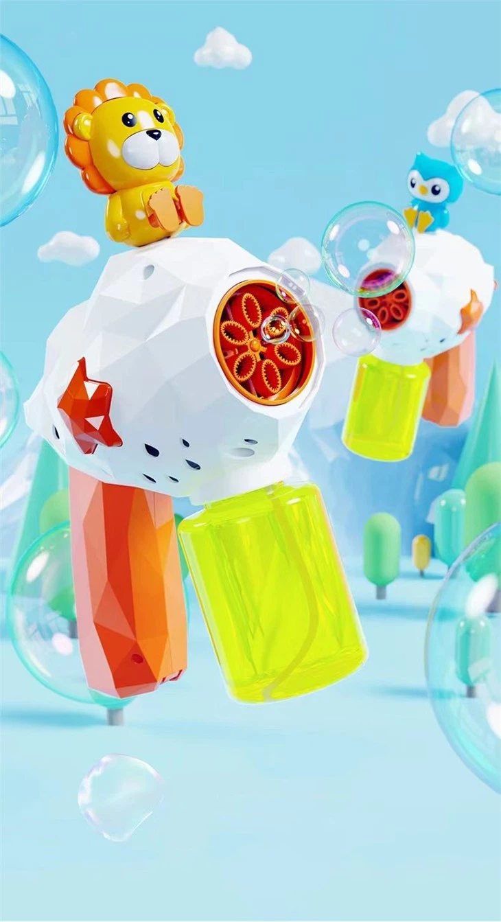 Cute Animals Colorful Multi-Hole Large Bubble Volume Bubble Gun