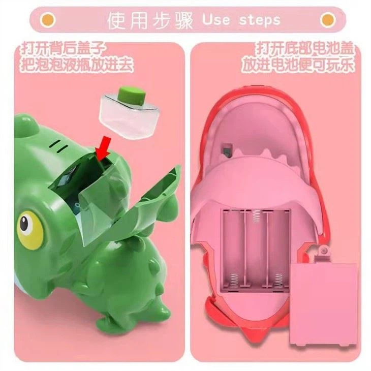 Dinosaur Bubble Wand With Light And Music