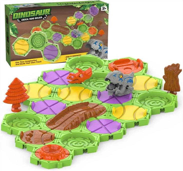 Dinosaur Road-Building Logic Game