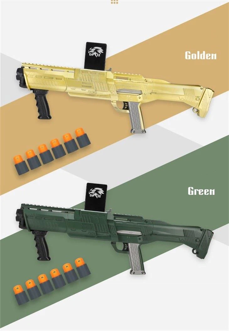 Double Barrel Soft Bullet Gun, Toy Gun For Children And Boys