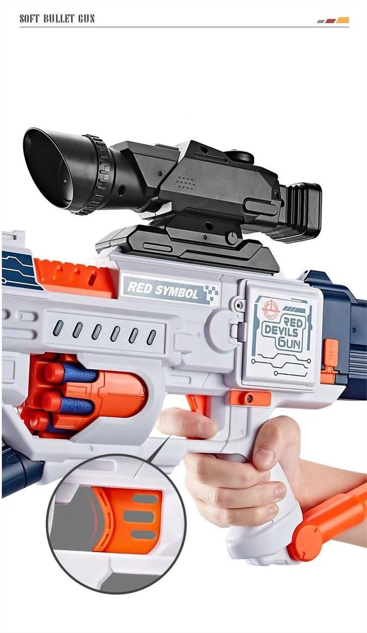 Electric Continuous Shooting Combination Of Light-emitting Soft Bullet Gun