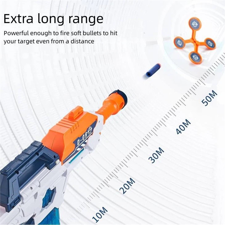 Electric Ultra-Long Range With Target EVA Soft Rubber Bullet Gun