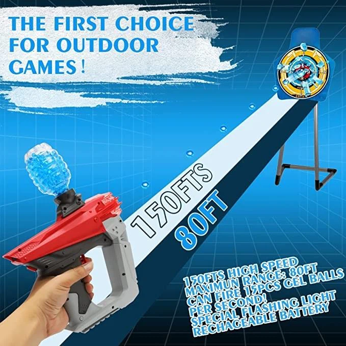 Gel Ball Blaster Gun Automatic Gel Ball Blaster With Flash Light