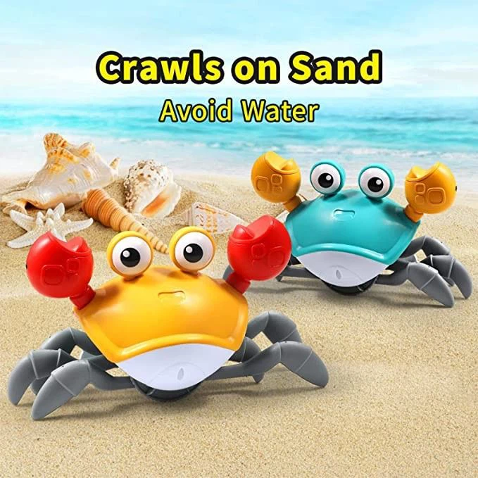 Sensing Crawling Crab Interactive Walking Dancing Toy With Music Sounds & Lights