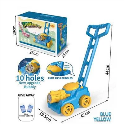 Automatic 10-hole Bubble Blower Trolley Electric Bubble Blowing Parent-child Outdoor Children's Tank Car Toys
