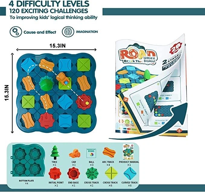 Track Brain Teaser Puzzles Logical Road Builder Game