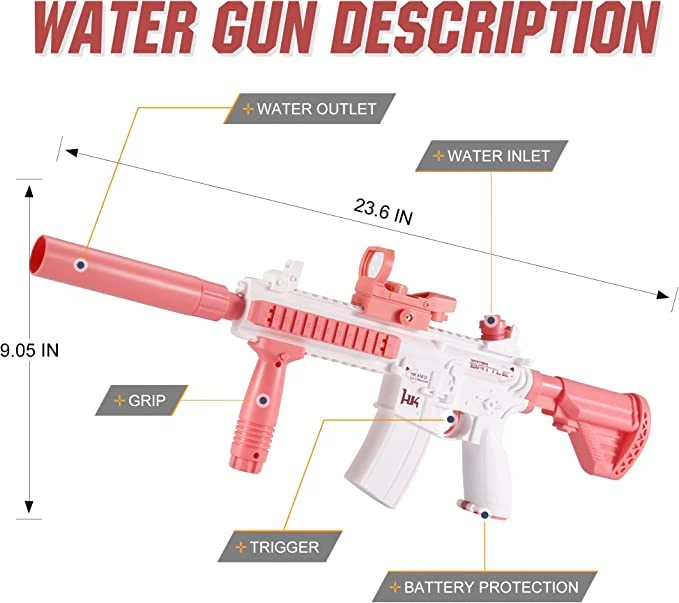 M416 Toy Gun 32FT Range Electric Water Gun