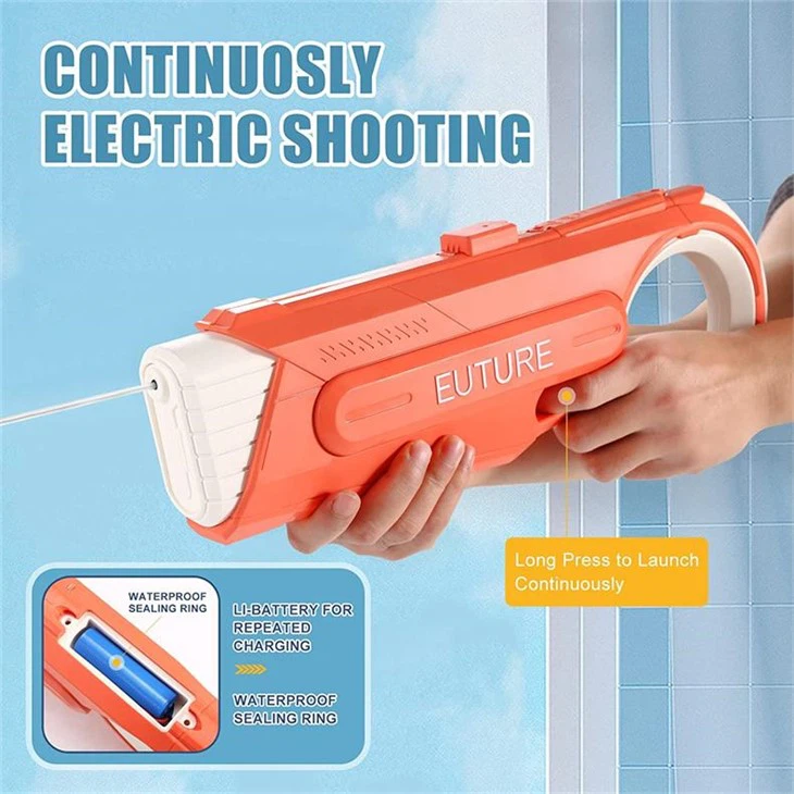 Electric Water Gun Large Nozzle Four-in-one Multi-function Waterproof High Pressure Large Capacity