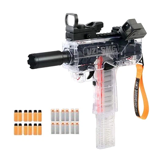 EVA Soft Gun, UZI Shooting Gun, Toy, Realistic Electric Consecutive Gun