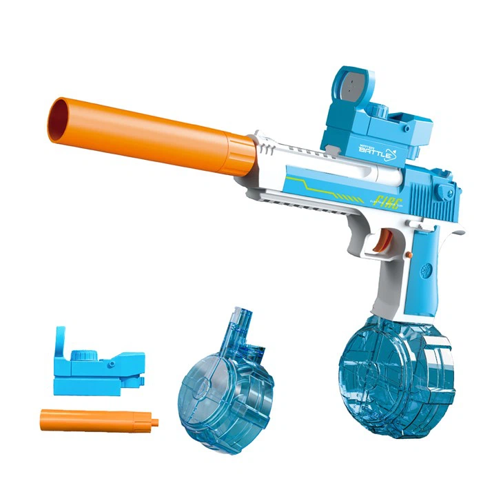 425ml Pistol Automatic Electric Water Blaster Transparent/solid color