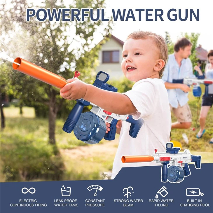 Rechargabel Scar Electric Squirt Gun With Magazine&Drum