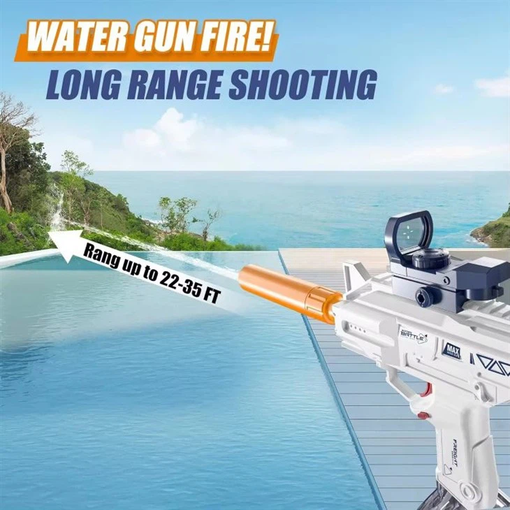 UZI Long Sword Automatic Water Blaster With Rechargeable Battery