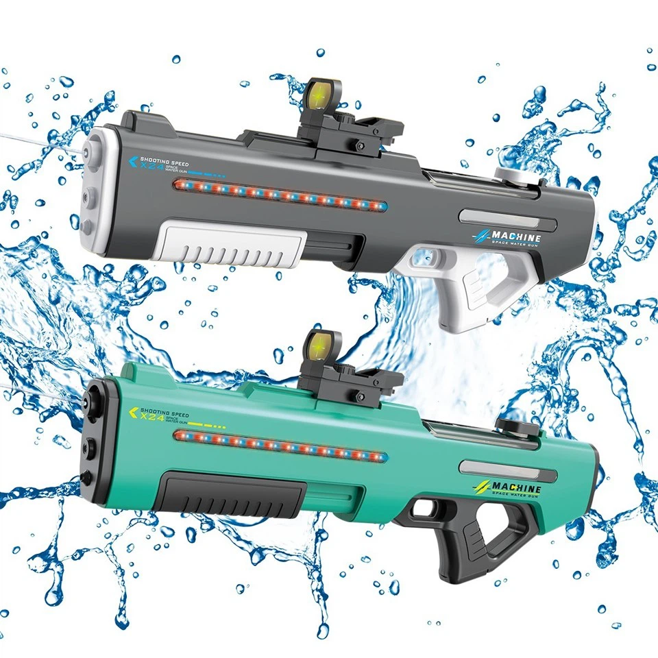 Automatic Suction Electric And Manual Shooting Water Gun With Lighting