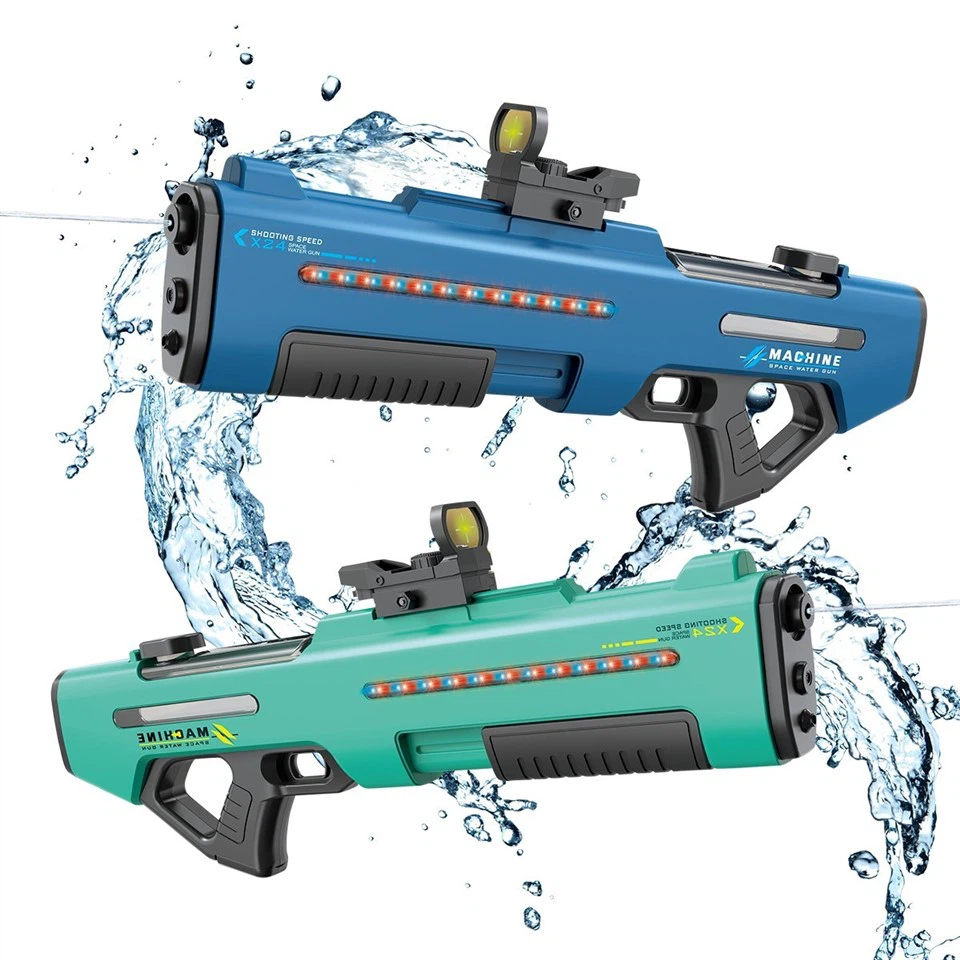 Automatic Suction Electric And Manual Shooting Water Gun With Lighting