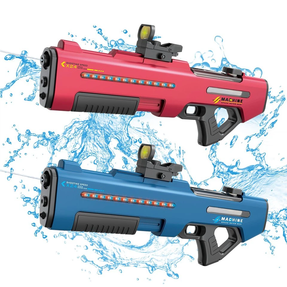 Automatic Suction Electric And Manual Shooting Water Gun With Lighting