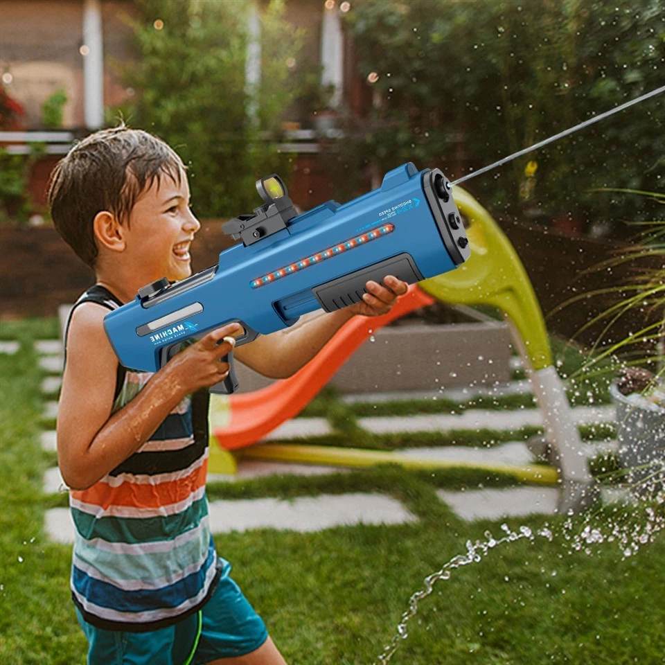 Automatic Suction Electric And Manual Shooting Water Gun With Lighting