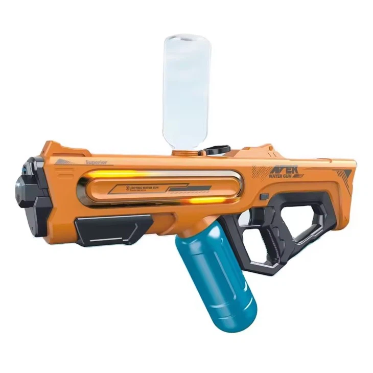 Hand to body integrated electric water gun with LED light