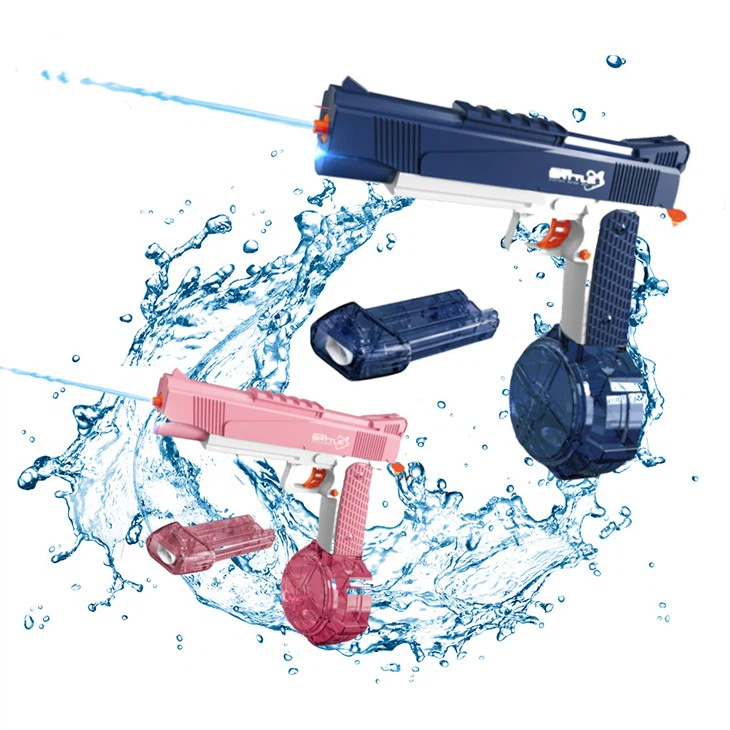 M1911 pistol Electric Water Gun Light Bullet Drum Version + Magazines
