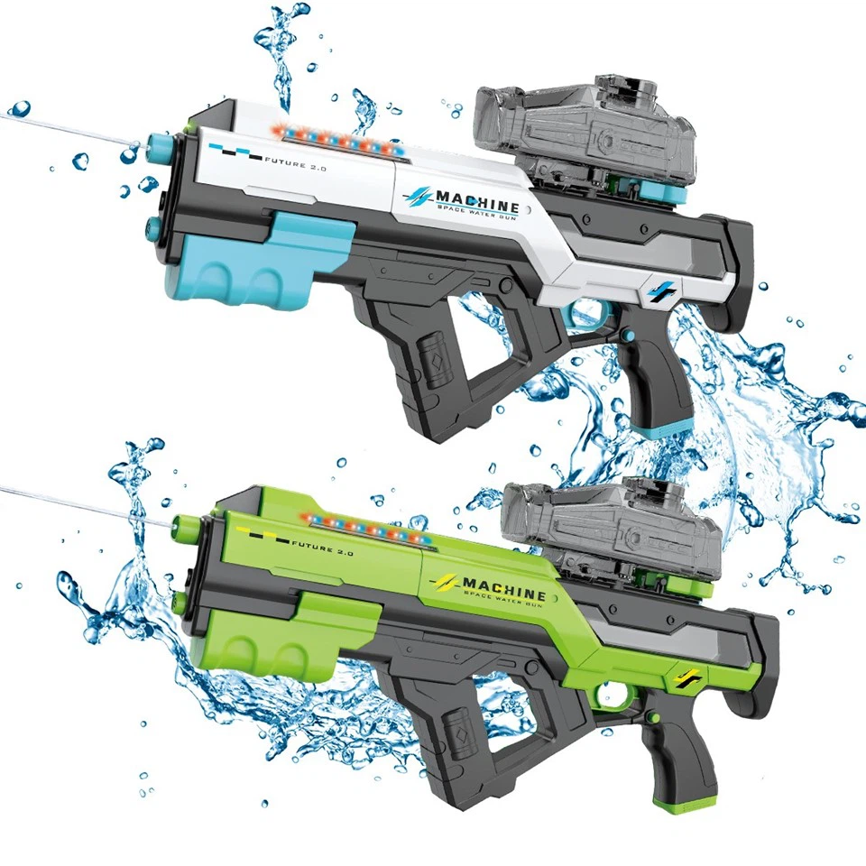 Electric Water Gun With Automatic Water Absorption And Light