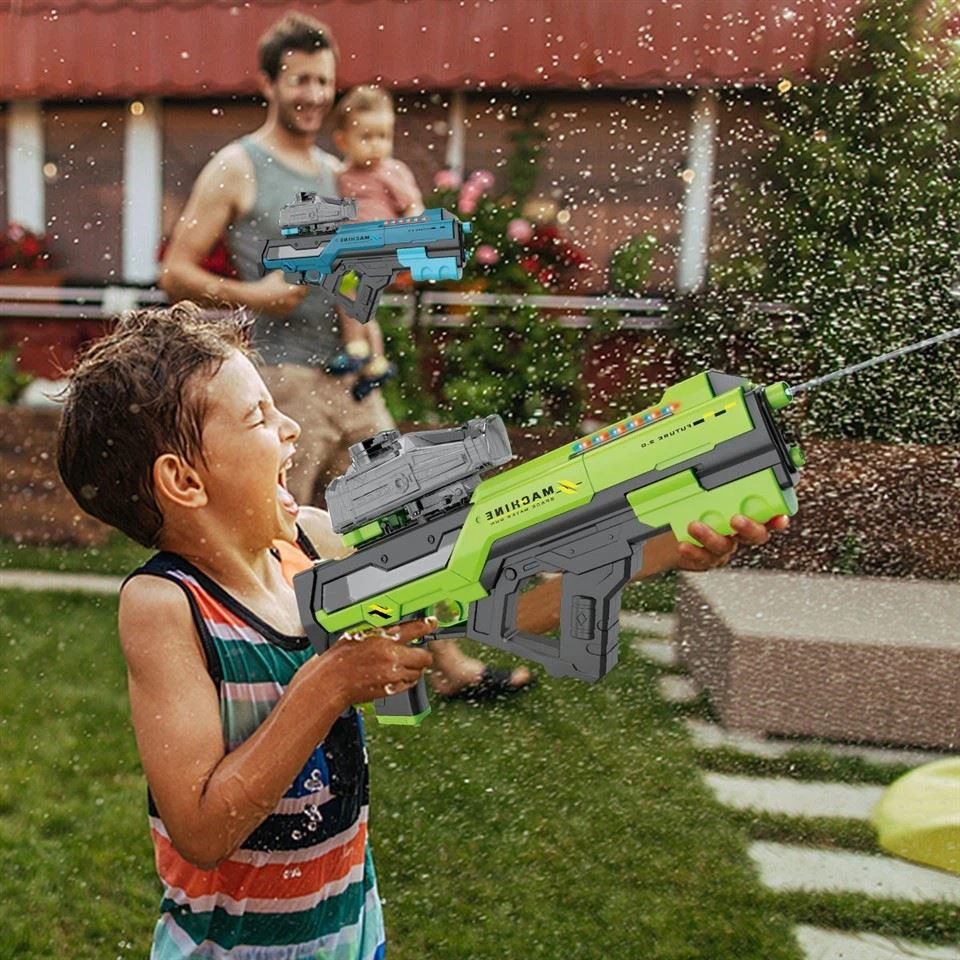 Electric Water Gun With Automatic Water Absorption And Light